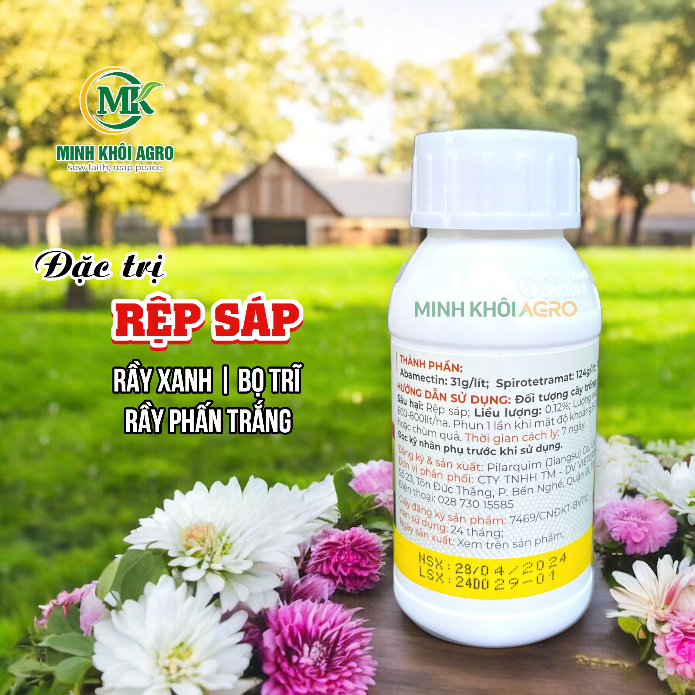 Thuốc trừ sâu Pilar Avia 155SC - Chai 100ml